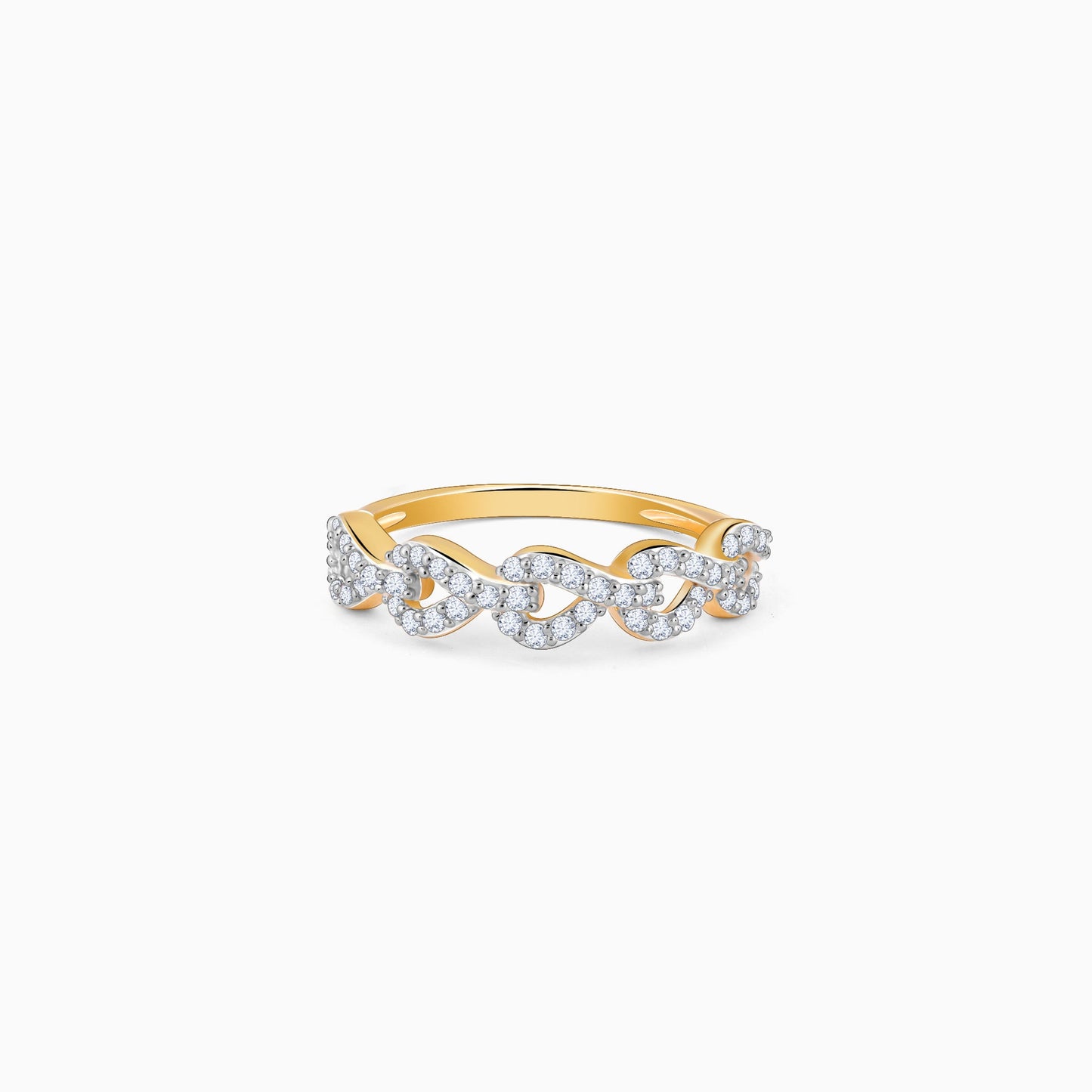 Gold Queen of Hearts Diamond Ring