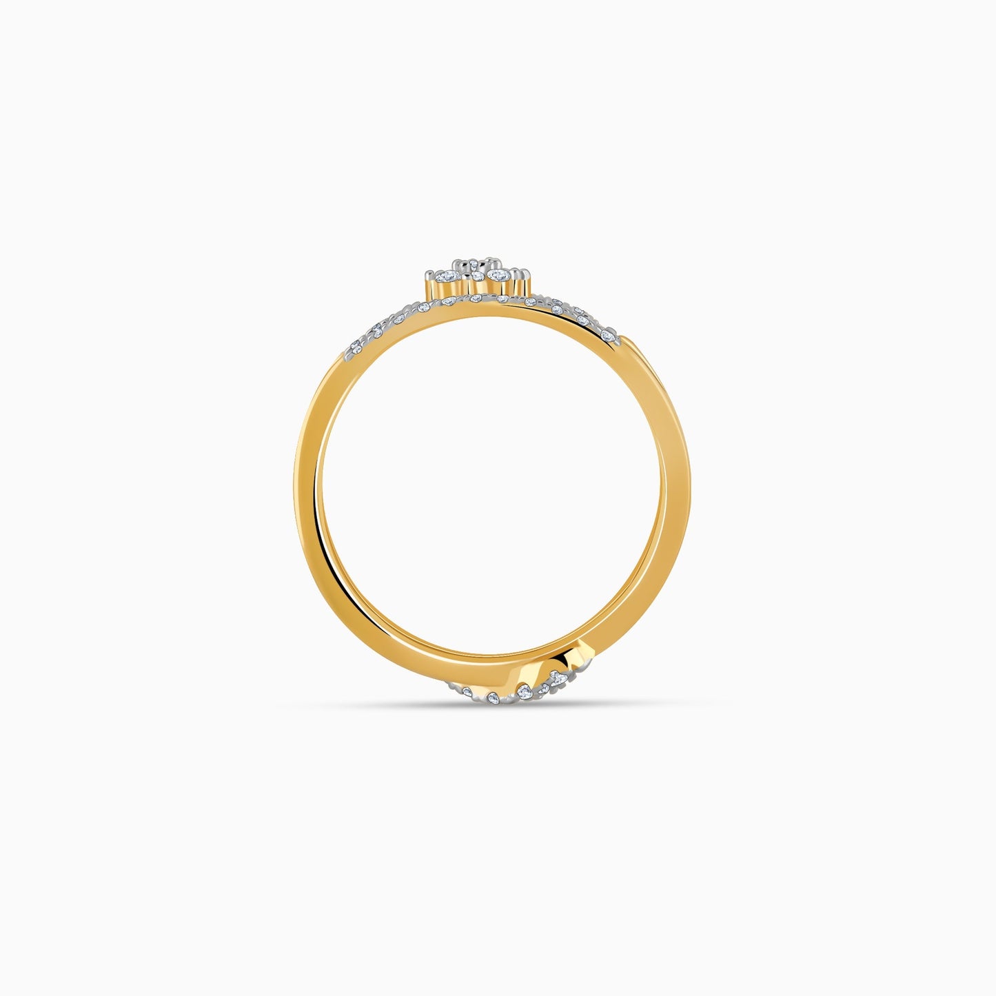 Gold Goldilocks Diamond Ring