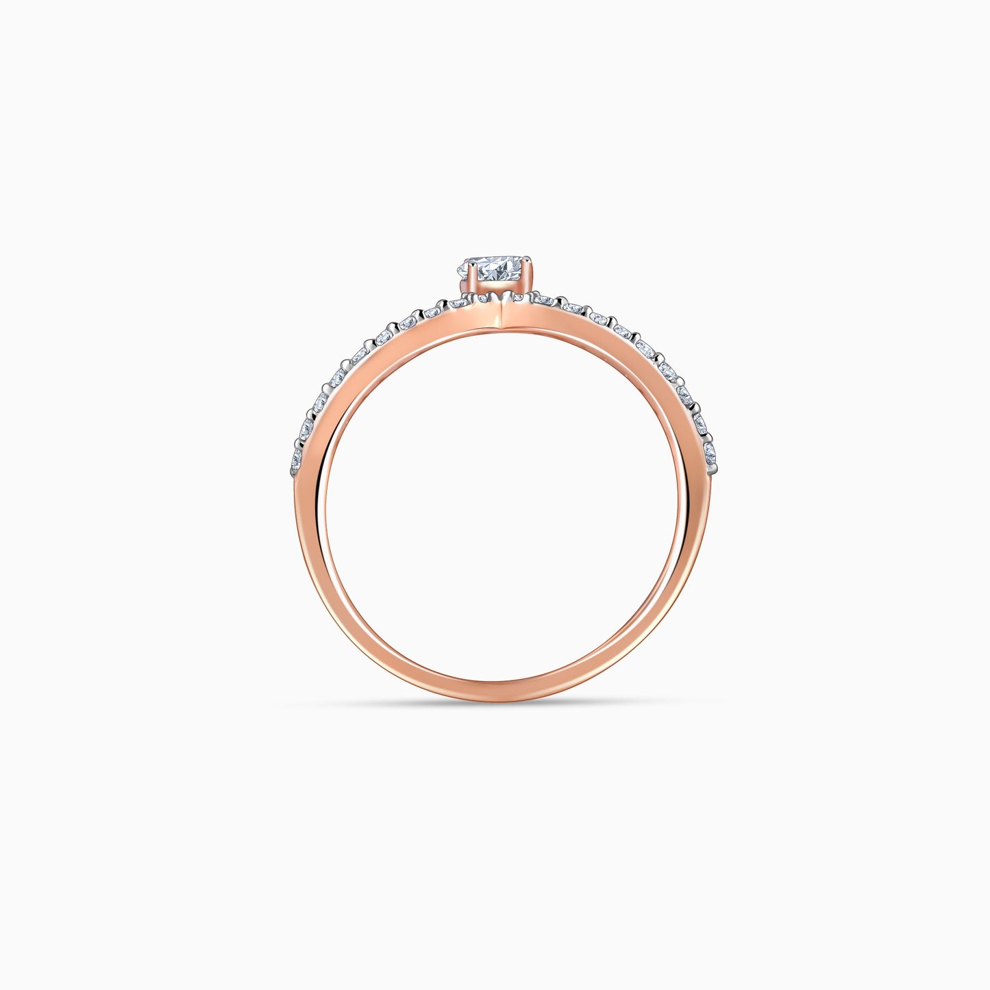 Rose Gold Imperial Solitaire Lab Grown Diamond Ring
