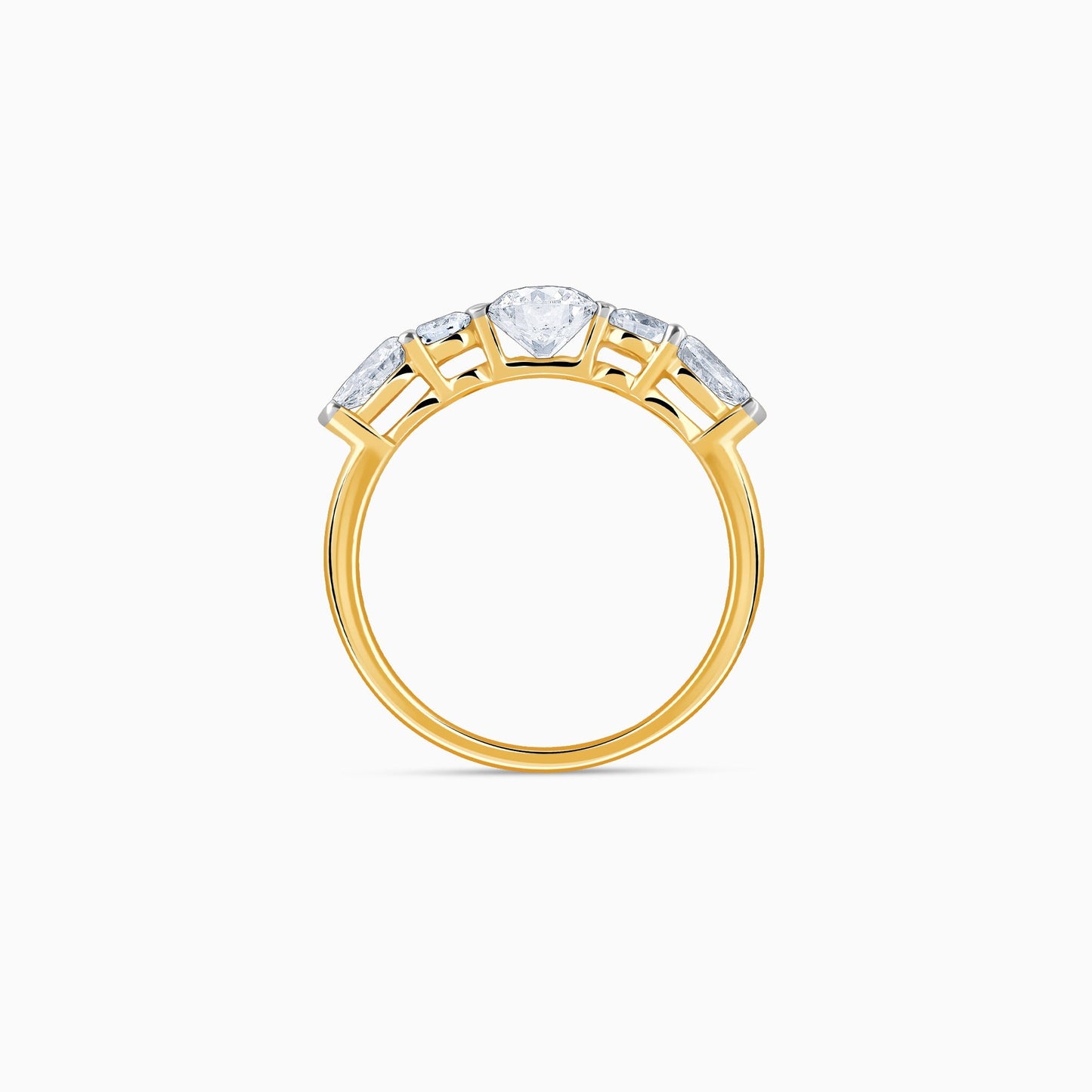 Gold Diva Solitaire Diamond Ring