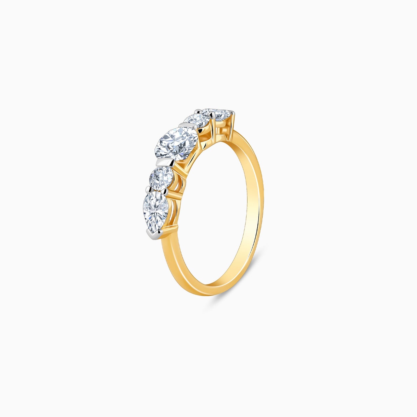 Gold Diva Solitaire Diamond Ring