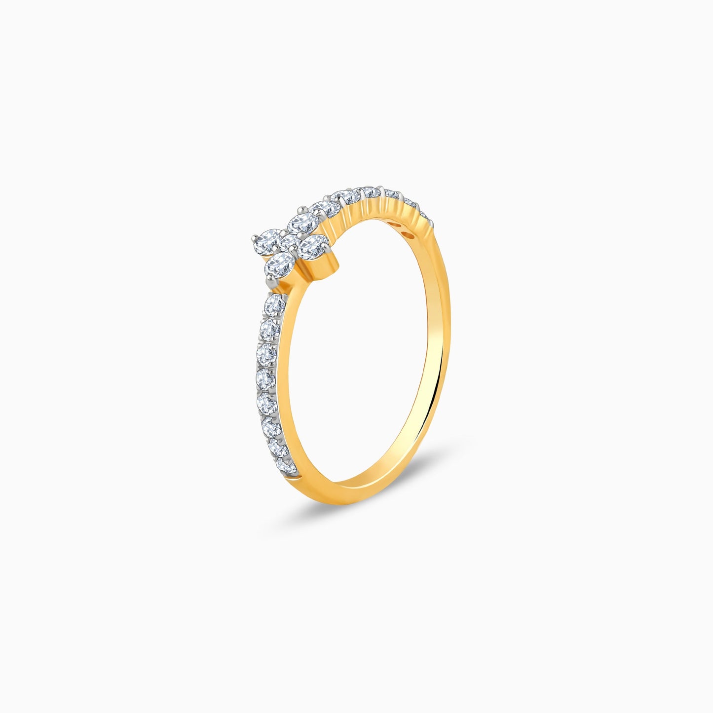 Gold My Forever Tiara Lab Grown Diamond Ring