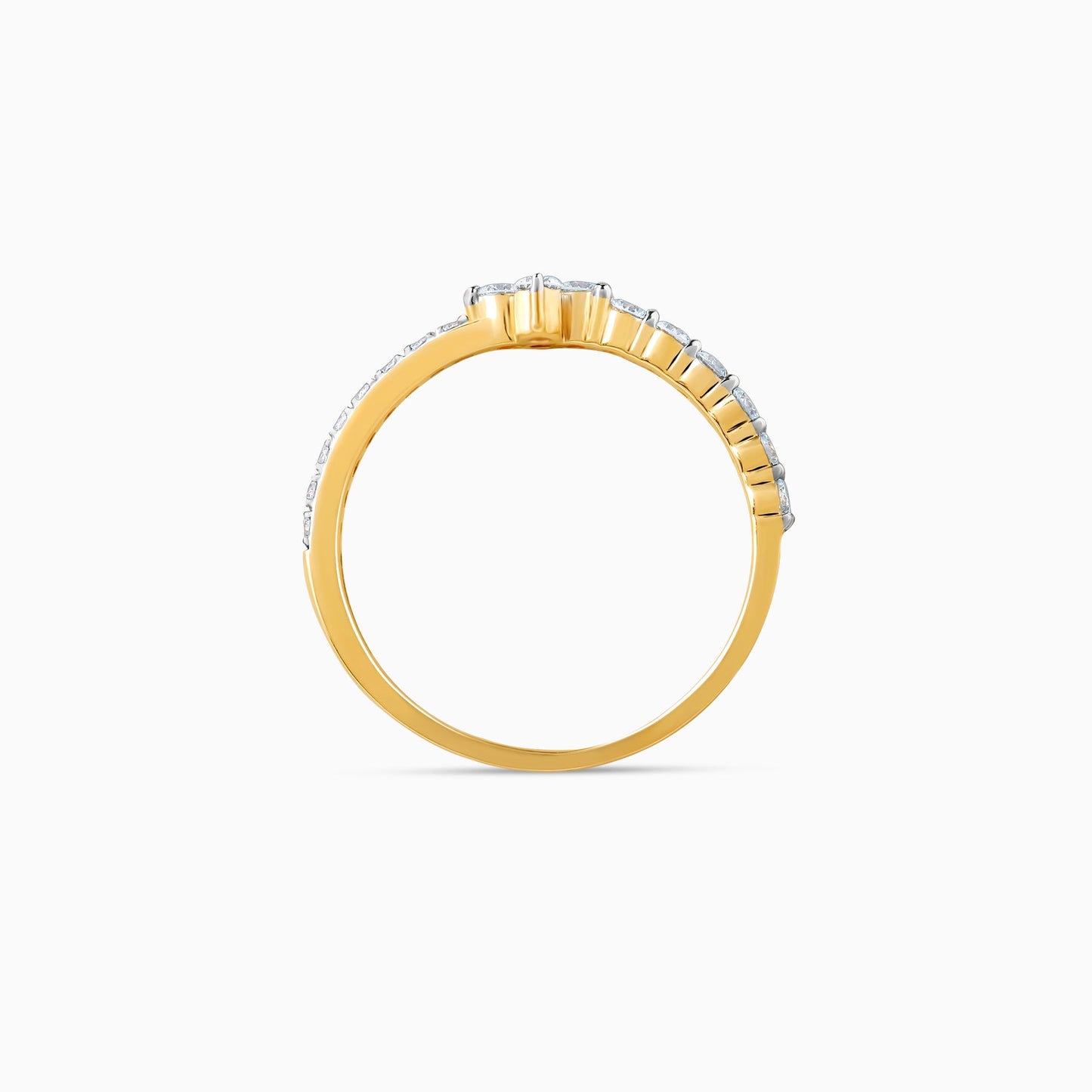 Gold My Forever Tiara Lab Grown Diamond Ring