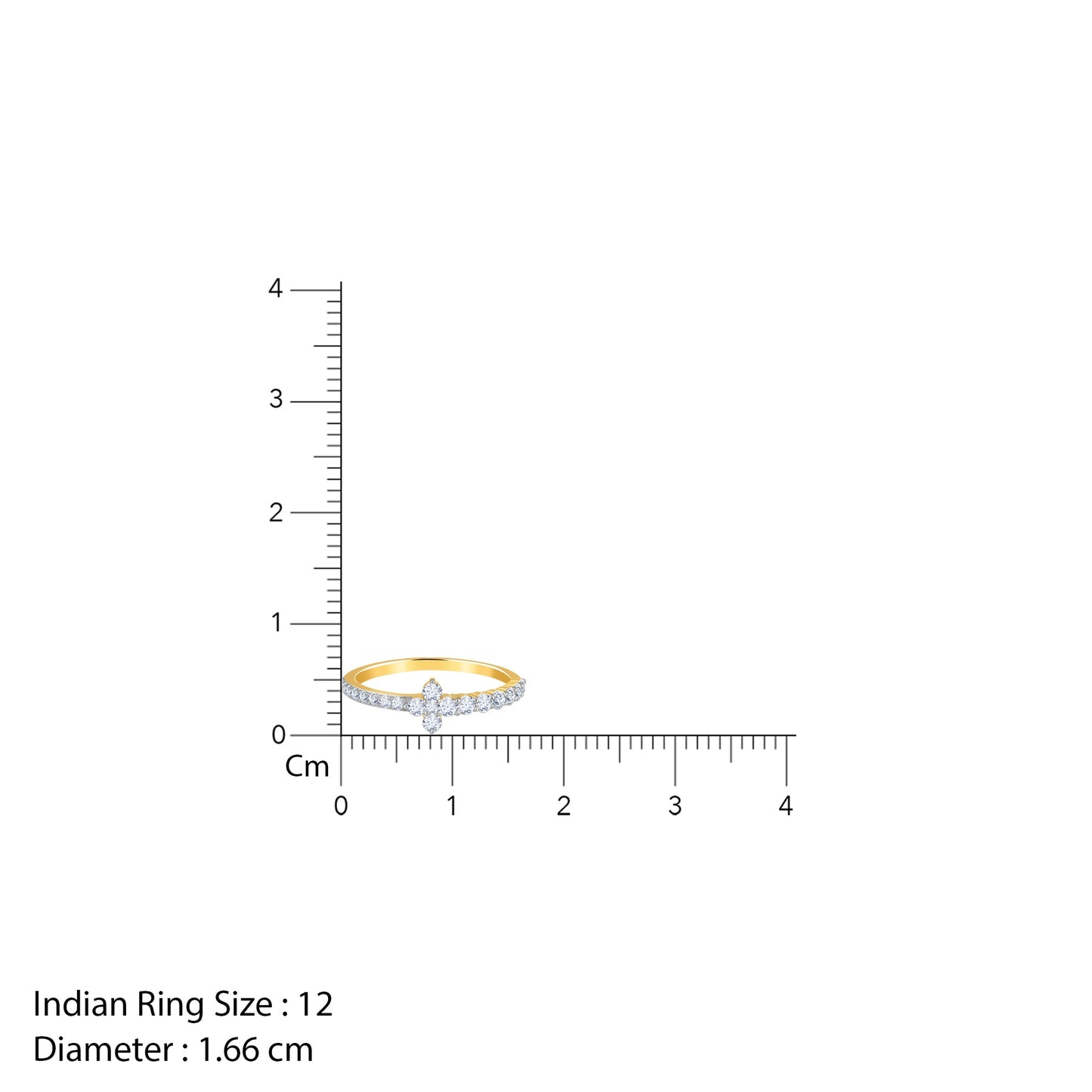 Gold My Forever Tiara Lab Grown Diamond Ring