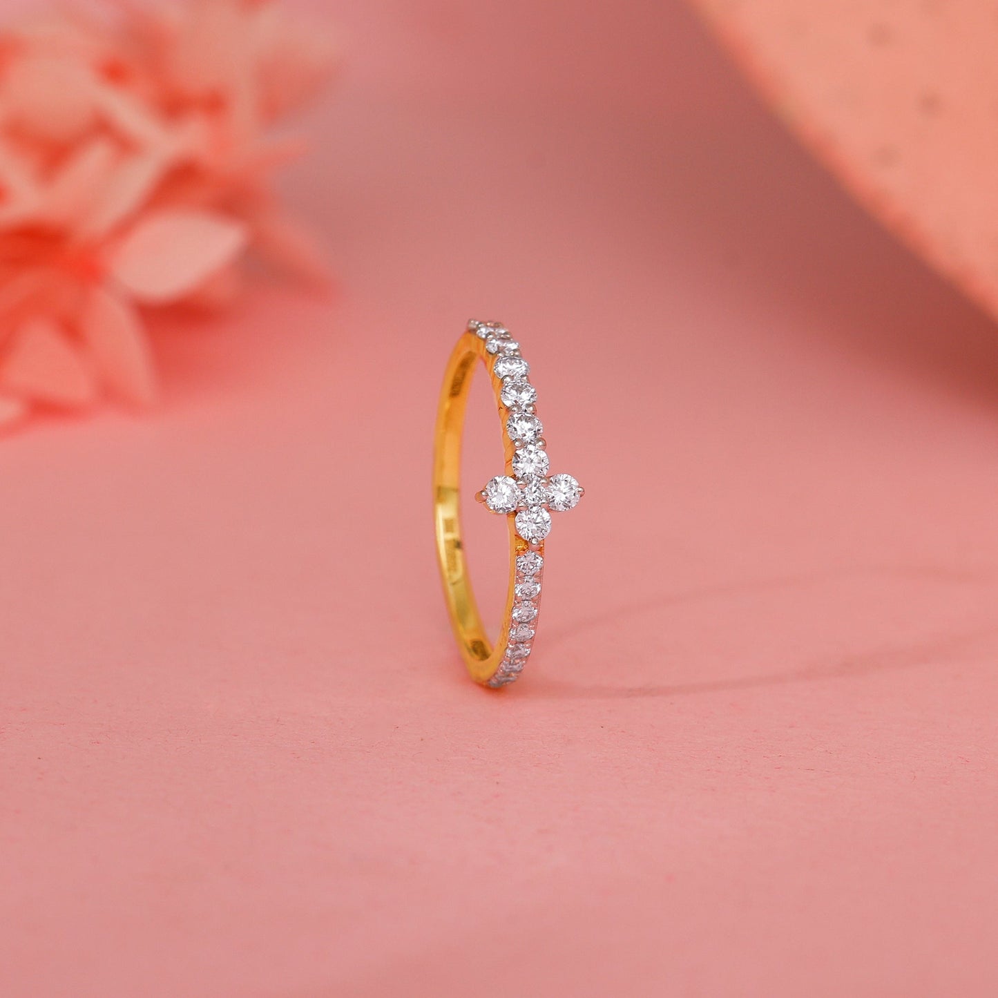 Gold My Forever Tiara Lab Grown Diamond Ring