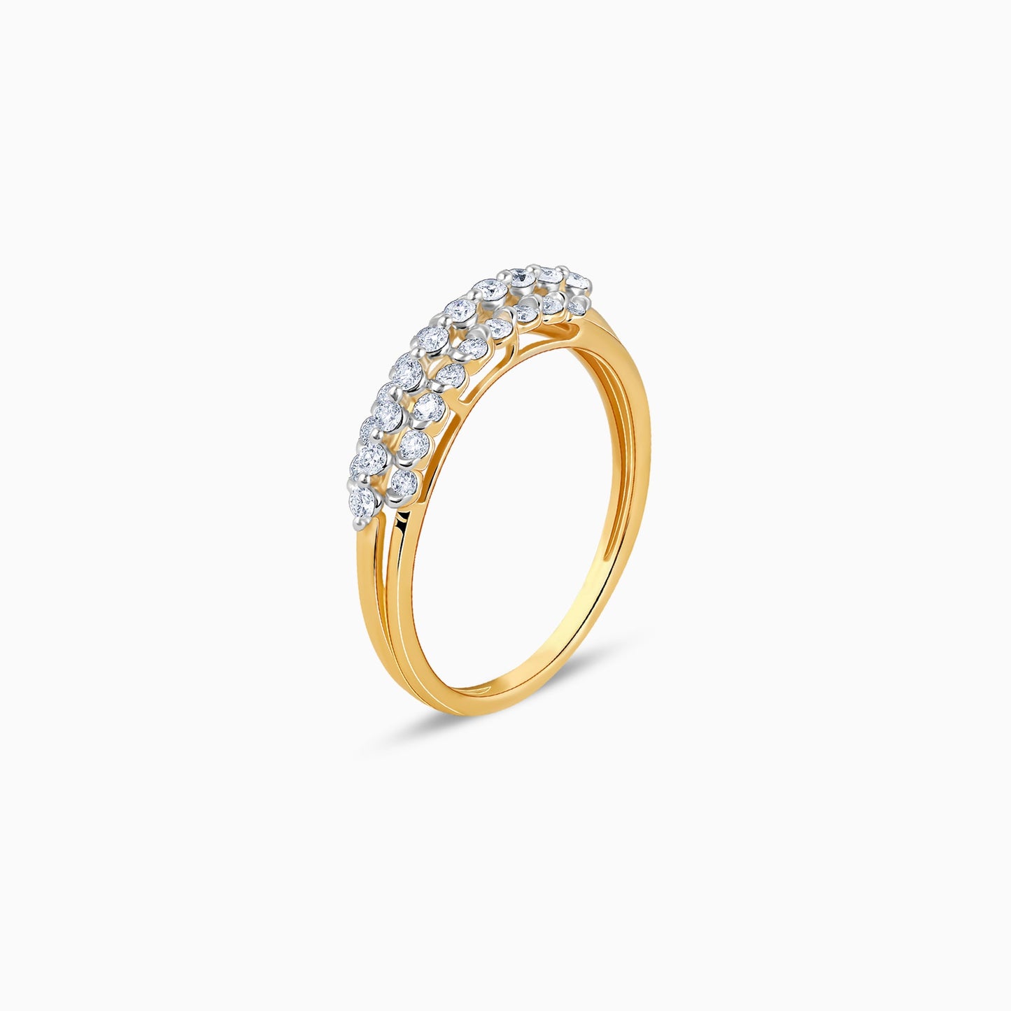 Gold Ivory Radiance Lab Grown Diamond Ring