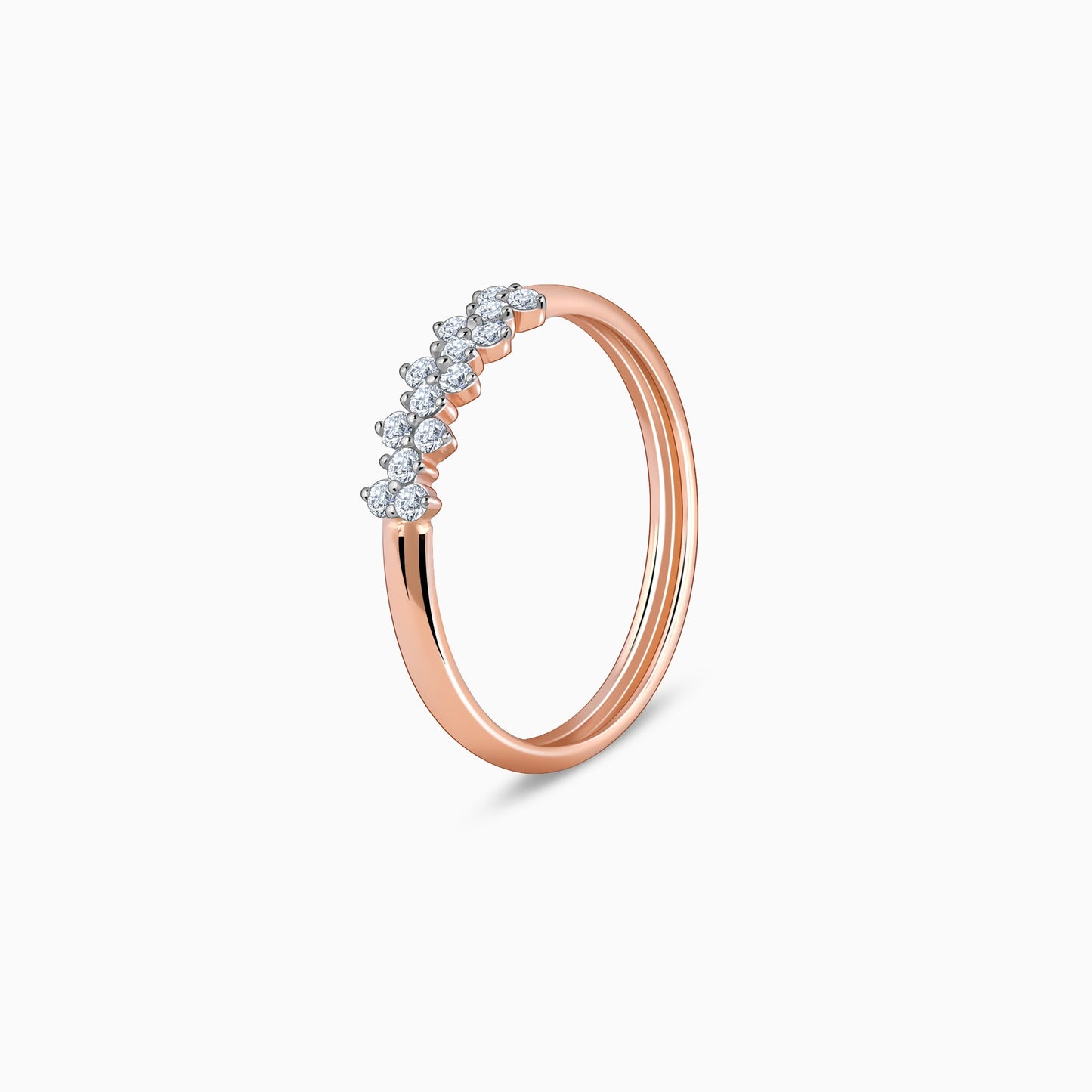 Rose Gold Bunch of Grace Diamond Ring