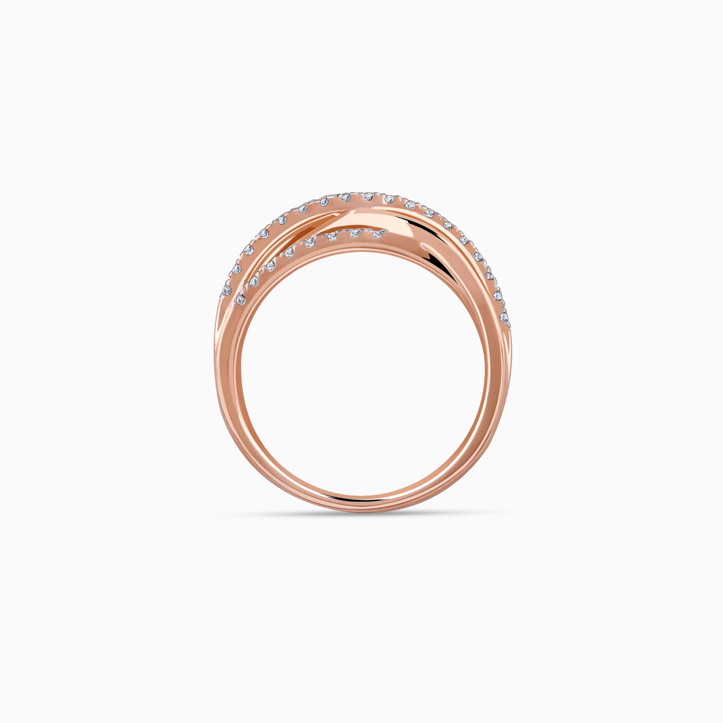 Rose Gold Aceno Diamond Ring