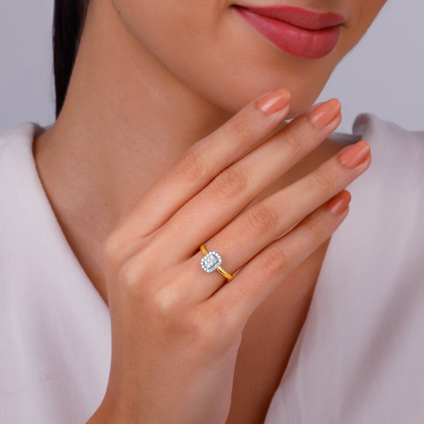Gold Parlamak Diamond Ring