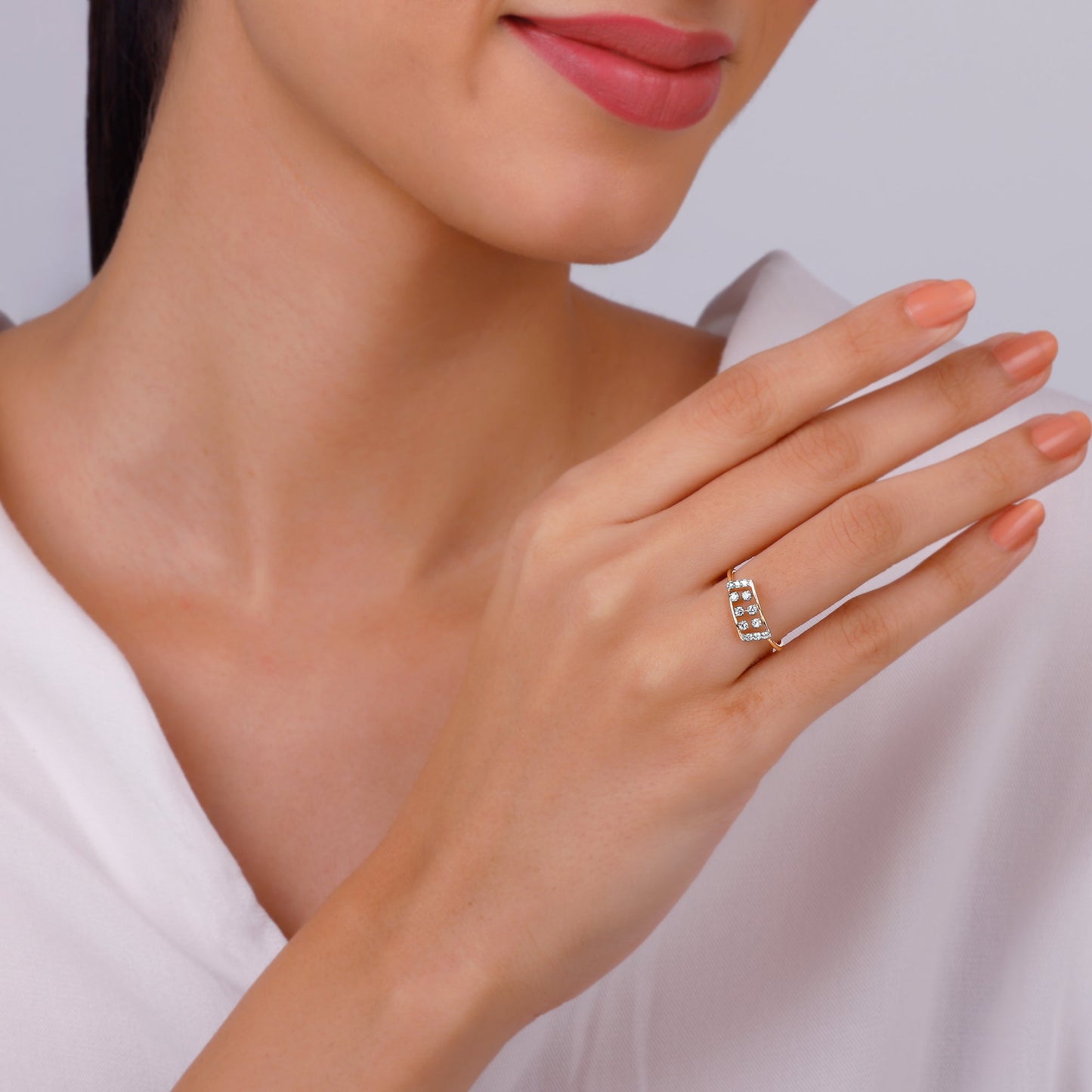 Rose Gold Glimmer Lab Grown Diamond Ring