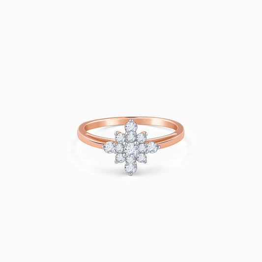 Rose Gold Mystic Floral Lab Grown Diamond Ring