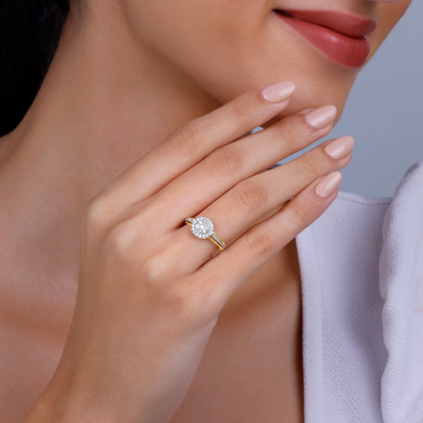 Gold Epireal Lab Grown Diamond Ring