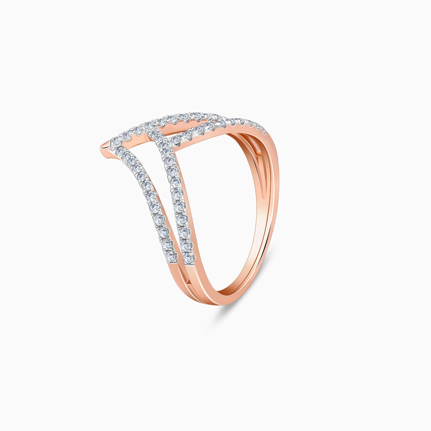 Rose Gold Virtue Lab Grown Diamond Vanki Ring