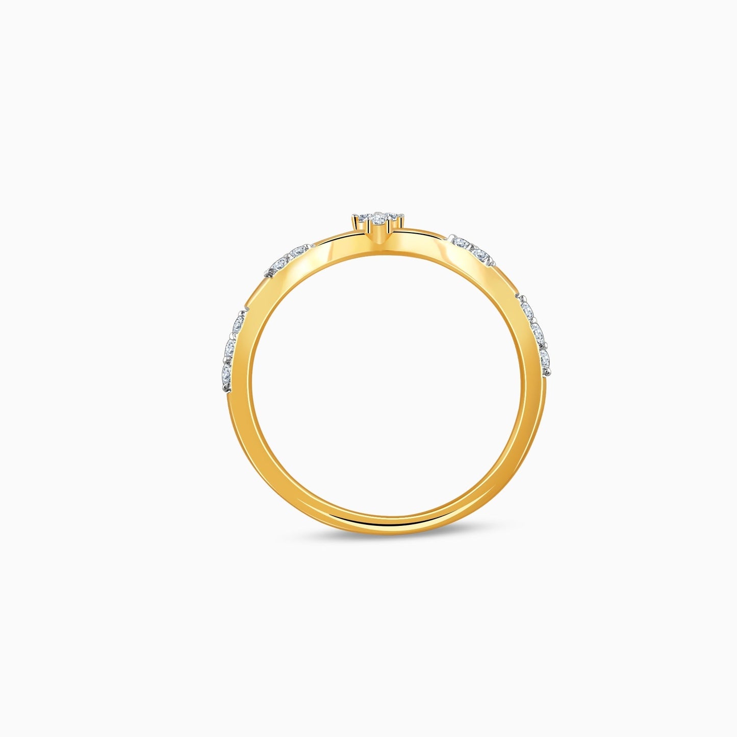 Gold Nora Vanki Lab Grown Diamond Ring