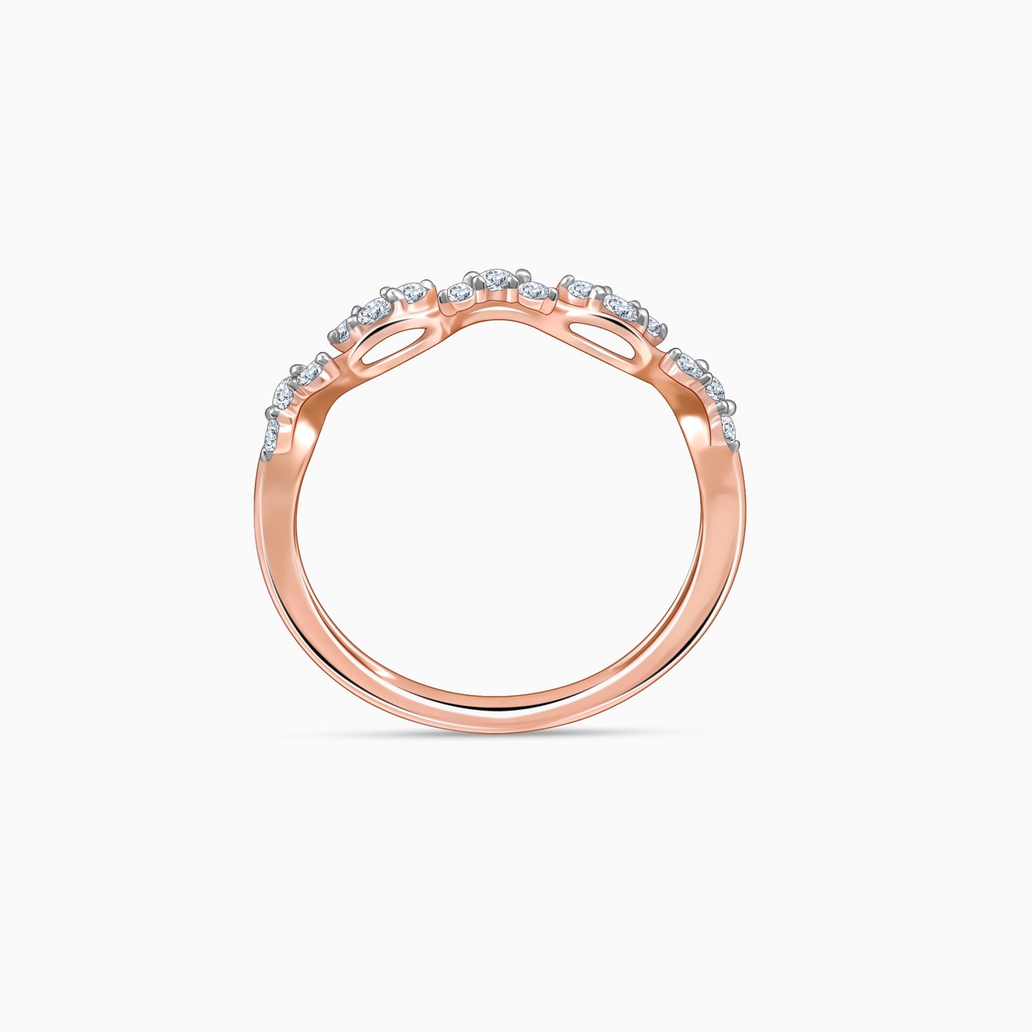 Rose Gold Blissful Love Lab Grown Diamond Ring
