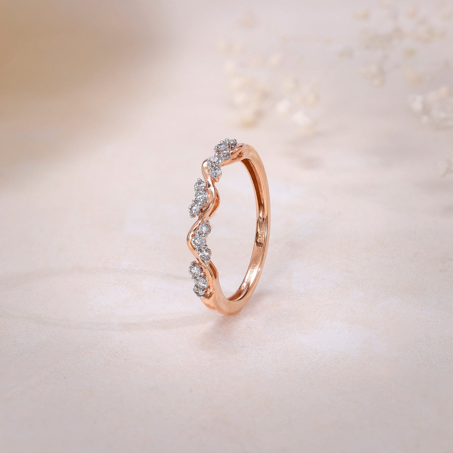 Rose Gold Blissful Love Lab Grown Diamond Ring