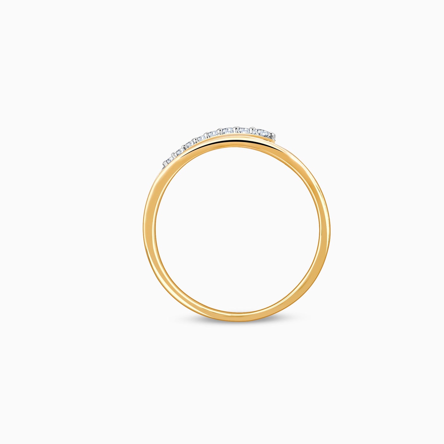 Gold Charming Heart Lab Grown Diamond Ring