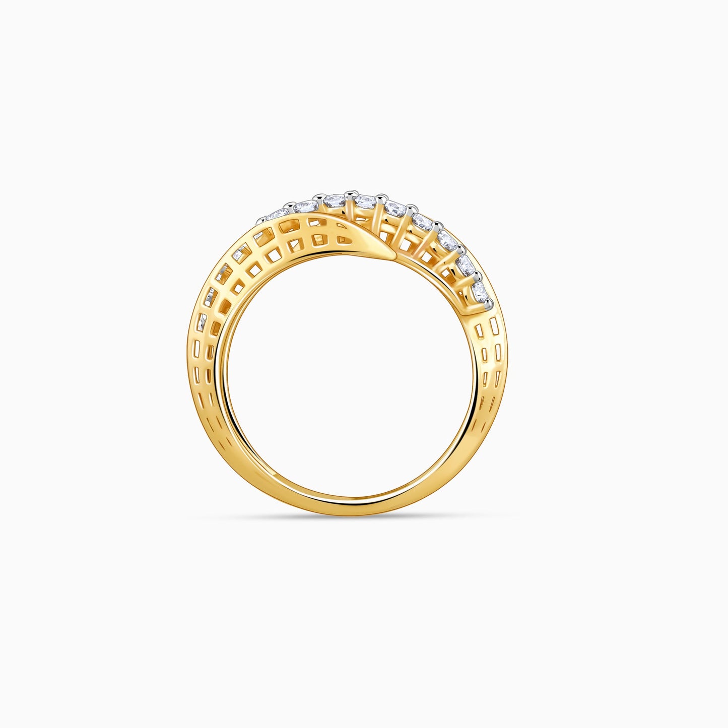 Gold Shimmering Moments Lab Grown Diamond Ring
