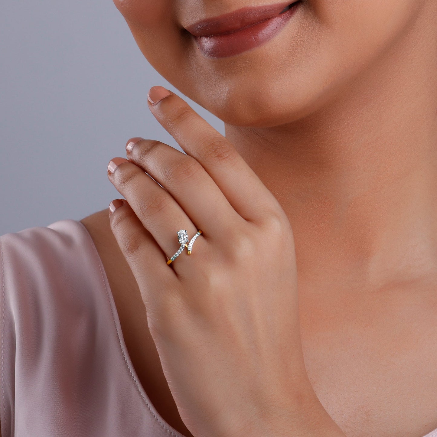 Gold Selene Lab Grown Diamond Solitaire Ring