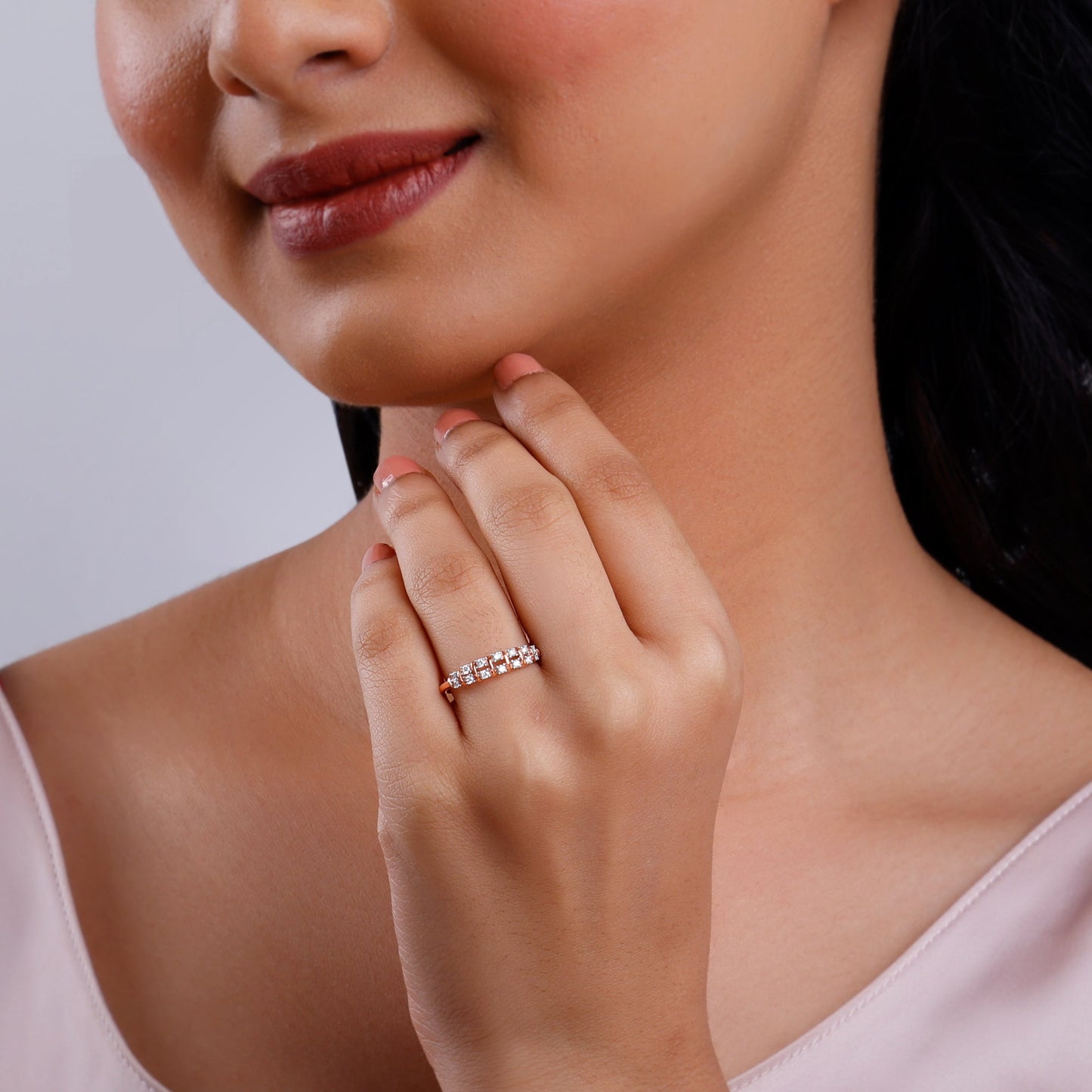 Rose Gold Mystical Celine Lab Grown Diamond Ring