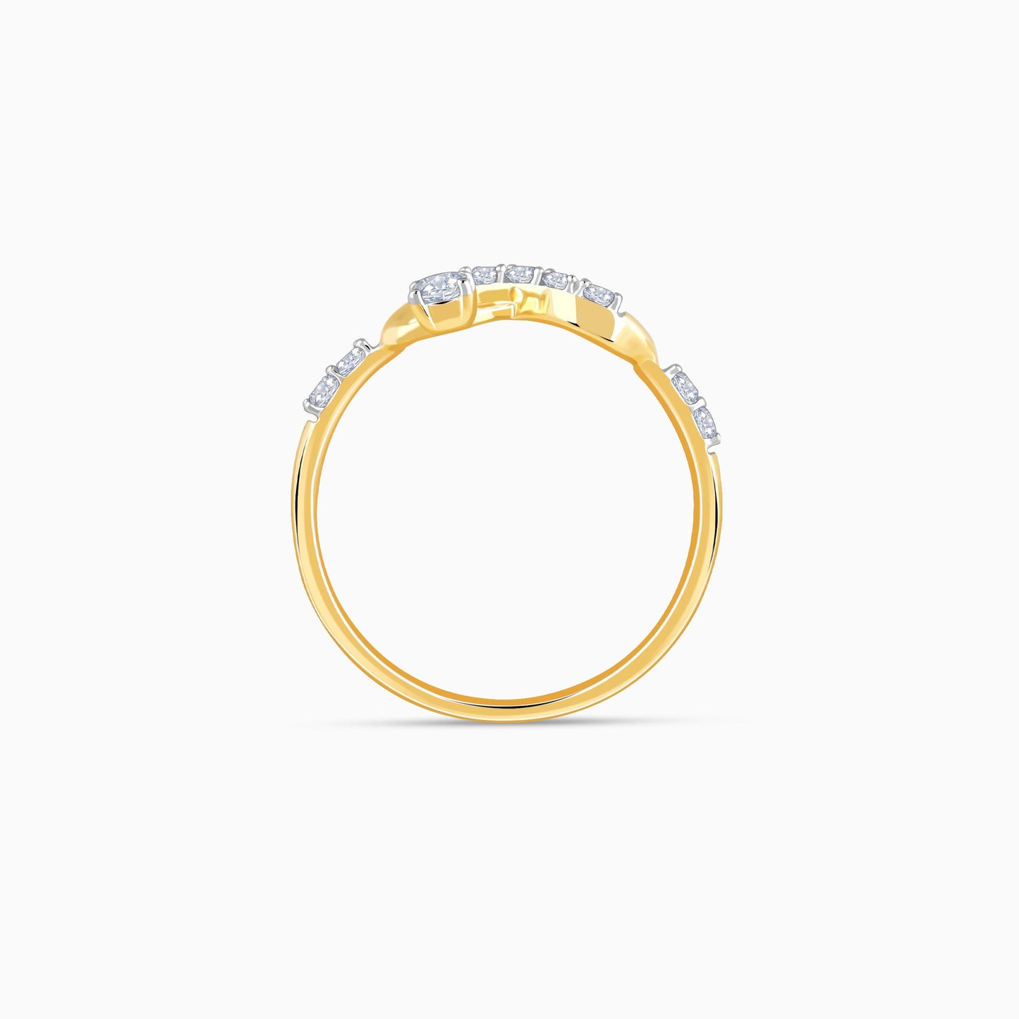 Gold Bella Infinity Lab Grown Diamond Ring
