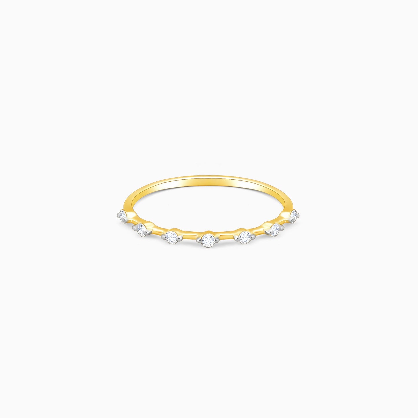 Gold Seven-Star Diamond Ring