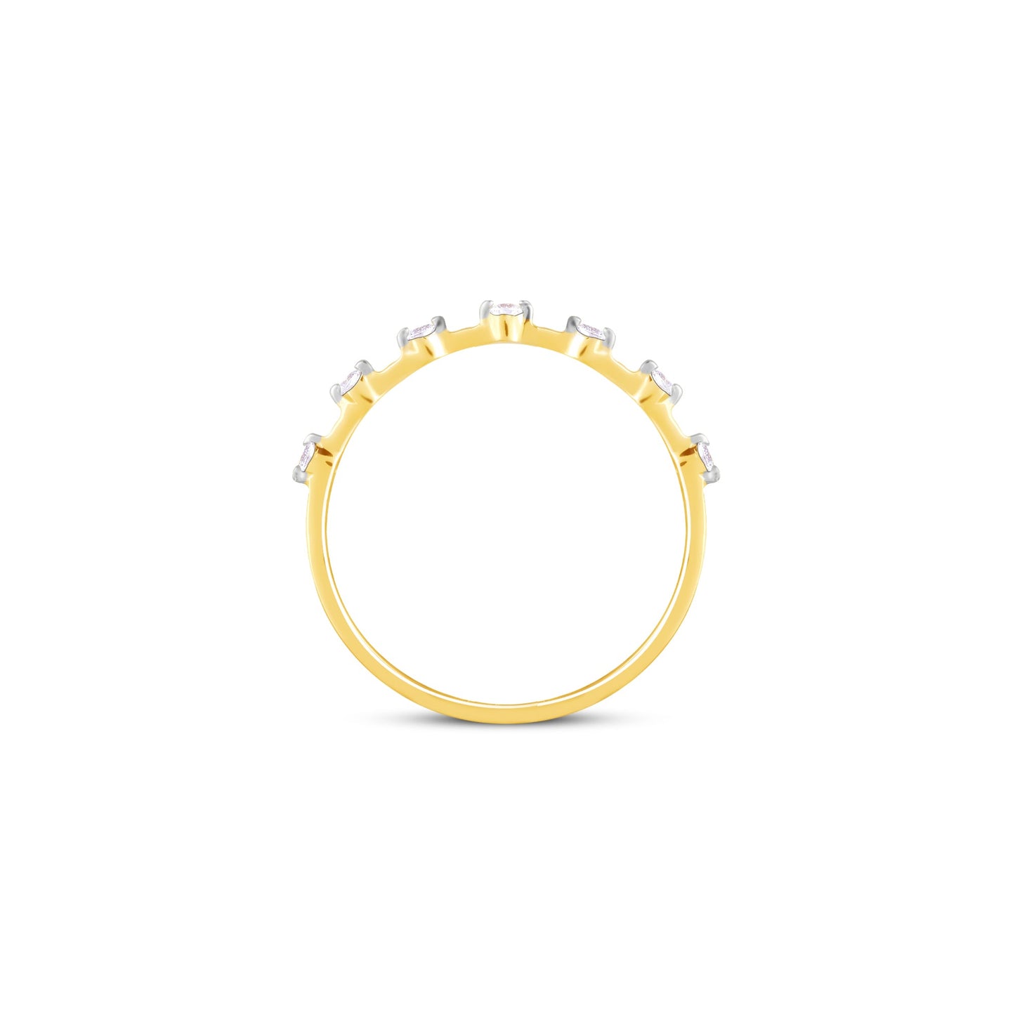Gold Seven-Star Diamond Ring