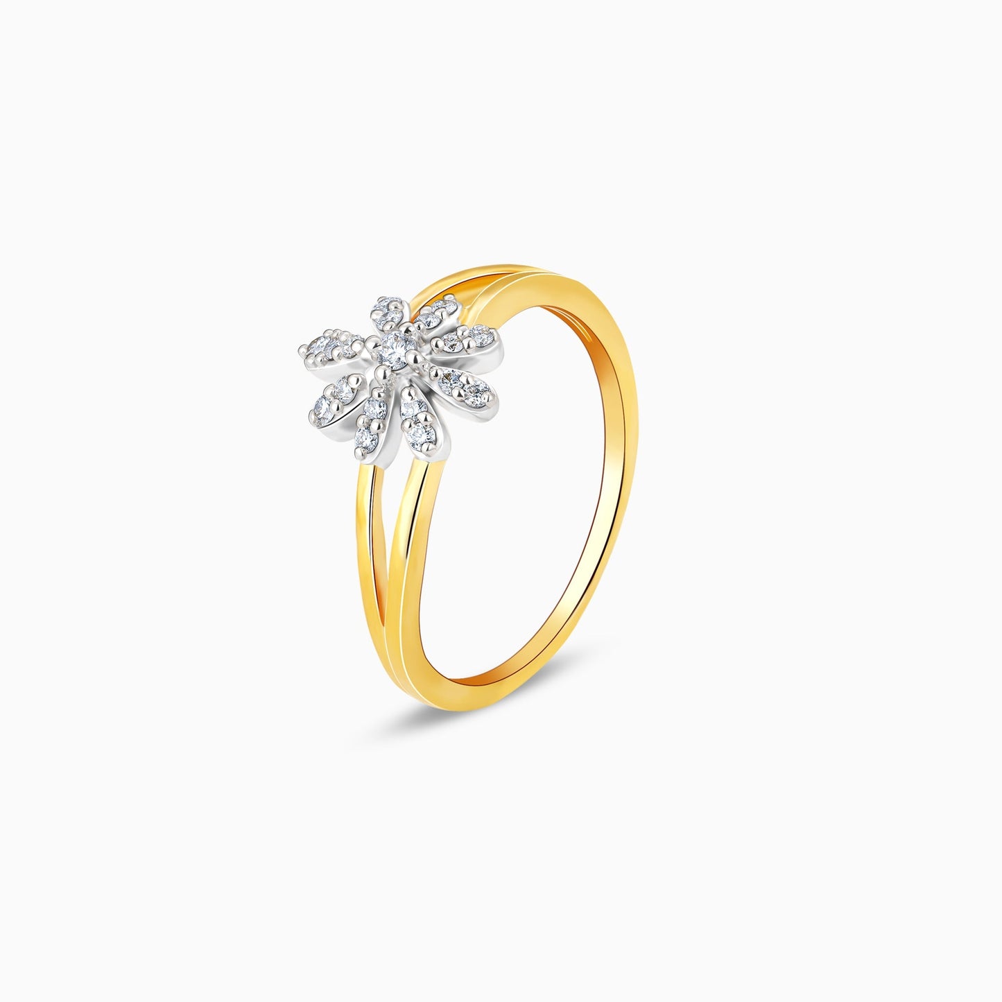 Gold Crowning Cosmos Diamond Ring