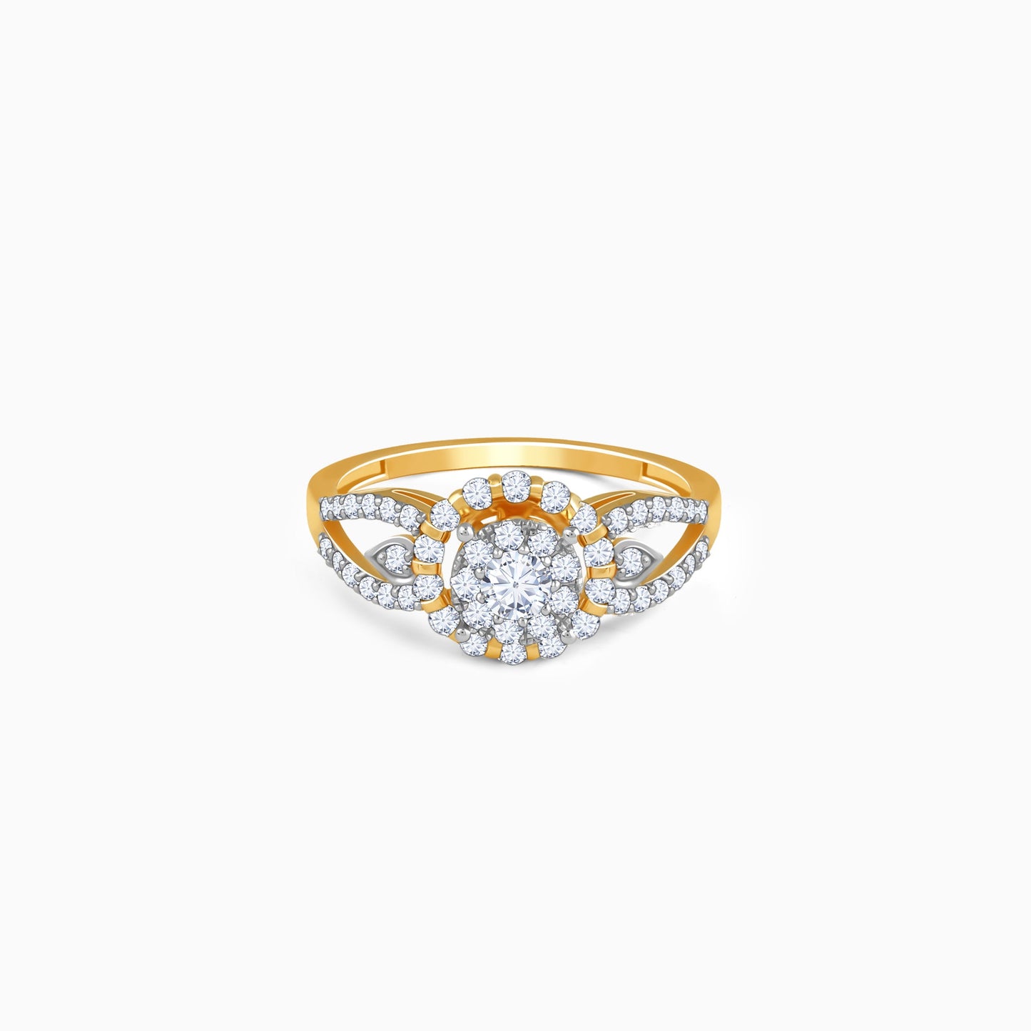 Gold Fleurora Lab Grown Diamond Ring