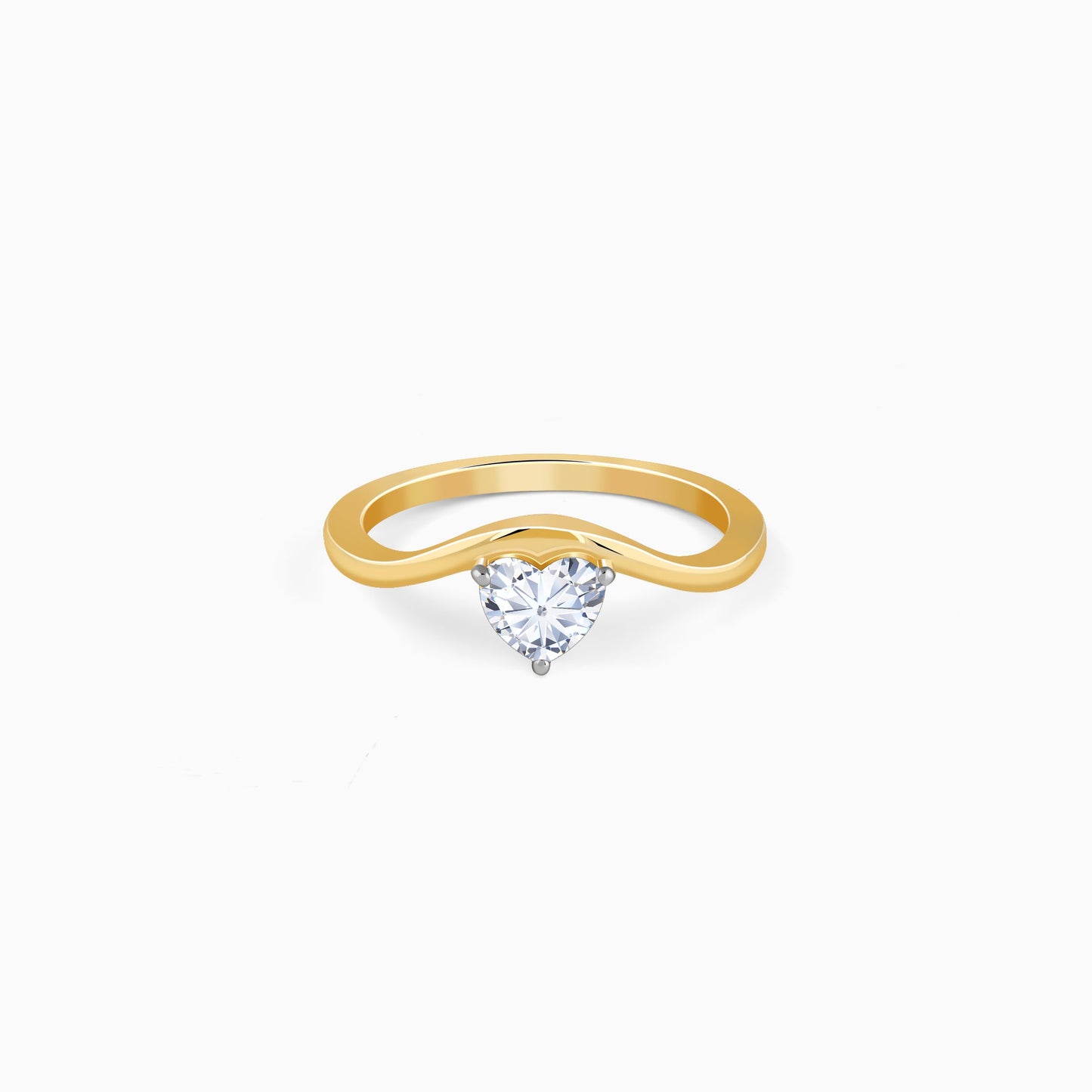 Gold Eternal Flame Solitaire Lab Grown Diamond Ring