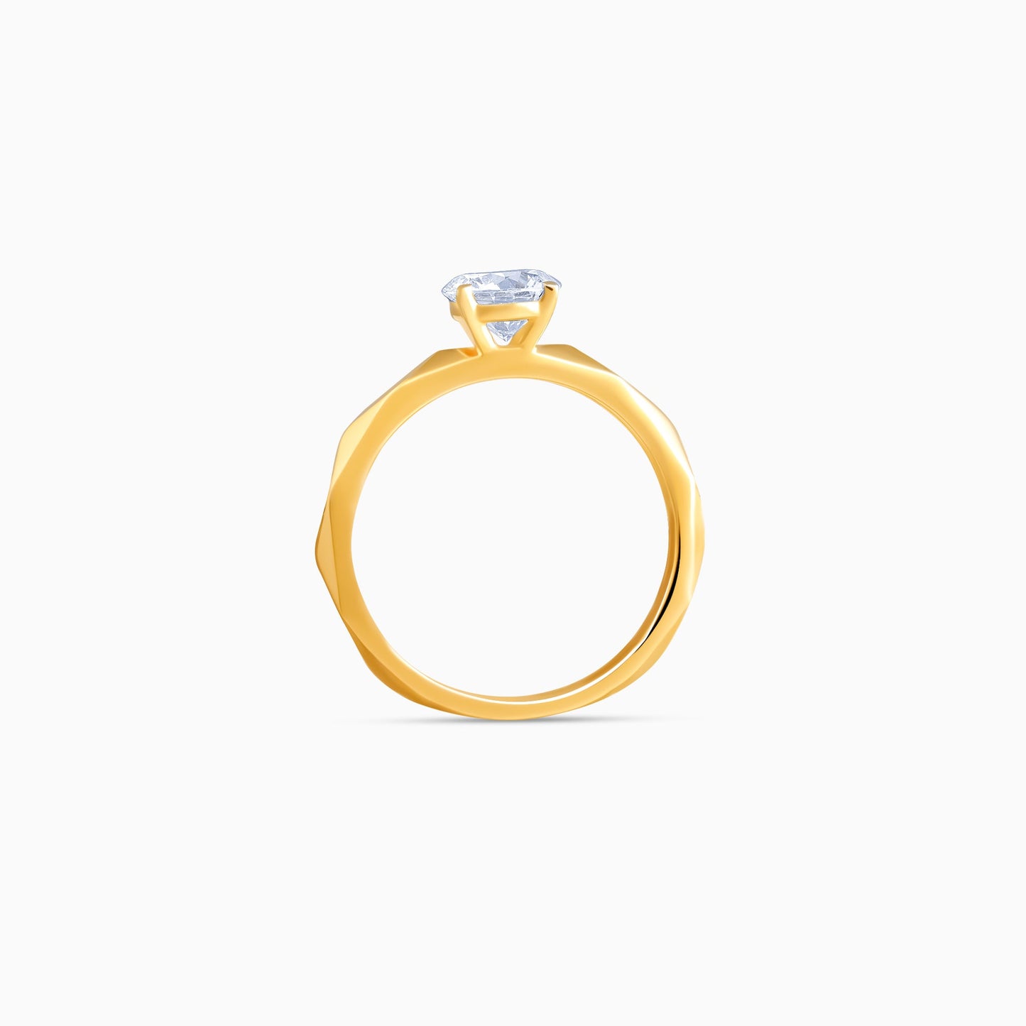 Gold Vow Solitaire Lab Grown Diamond Ring