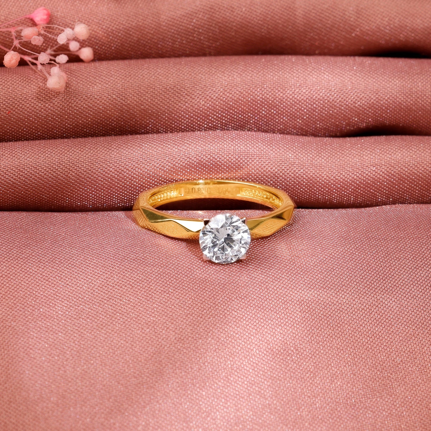 Gold Vow Solitaire Lab Grown Diamond Ring