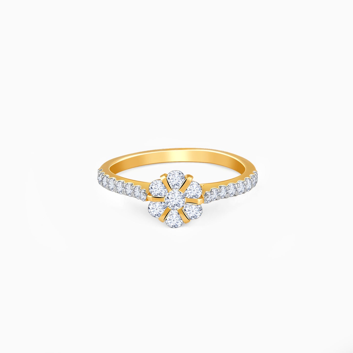 Gold Blossom Radiance Diamond Ring