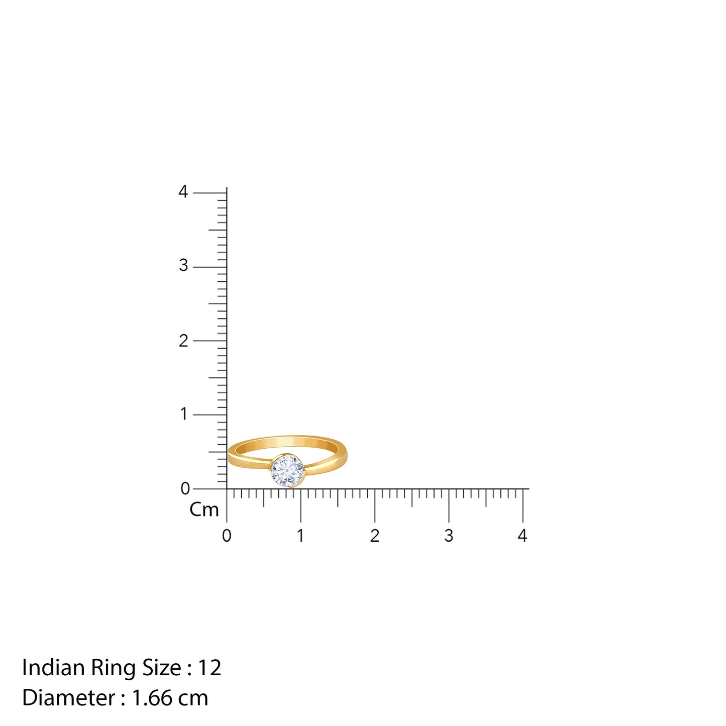 Gold Hug Solitaire Lab Grown Diamond Ring