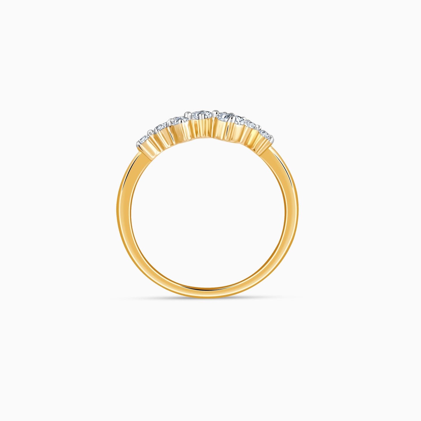 Gold Whispering Dew Lab Grown Diamond Ring