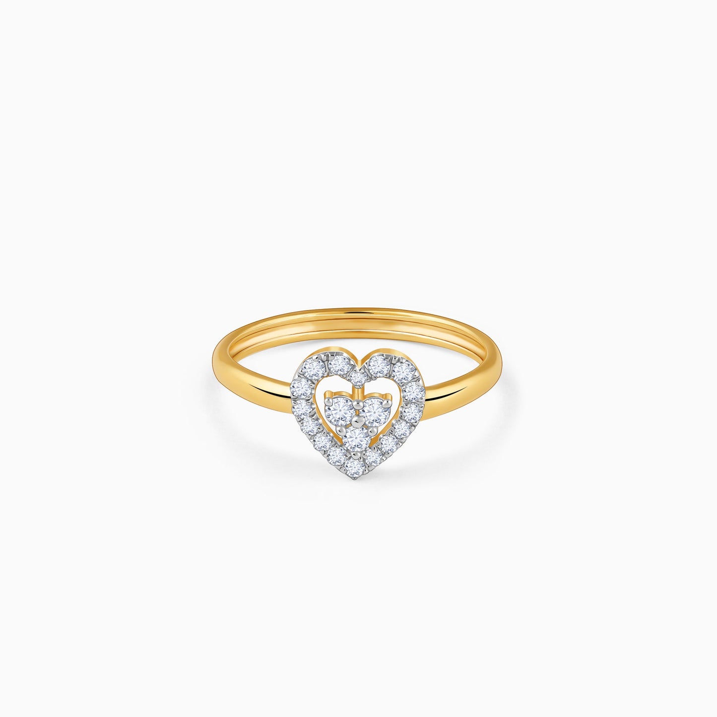 Gold Dil Lab Grown Diamond Ring