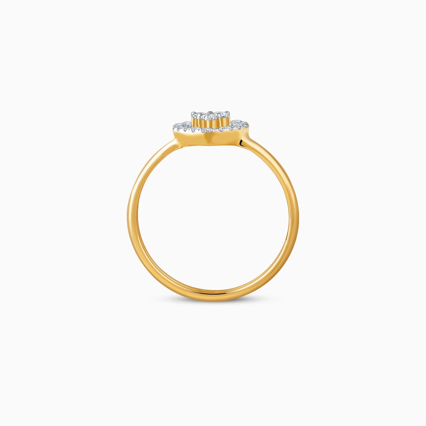 Gold Dil Lab Grown Diamond Ring