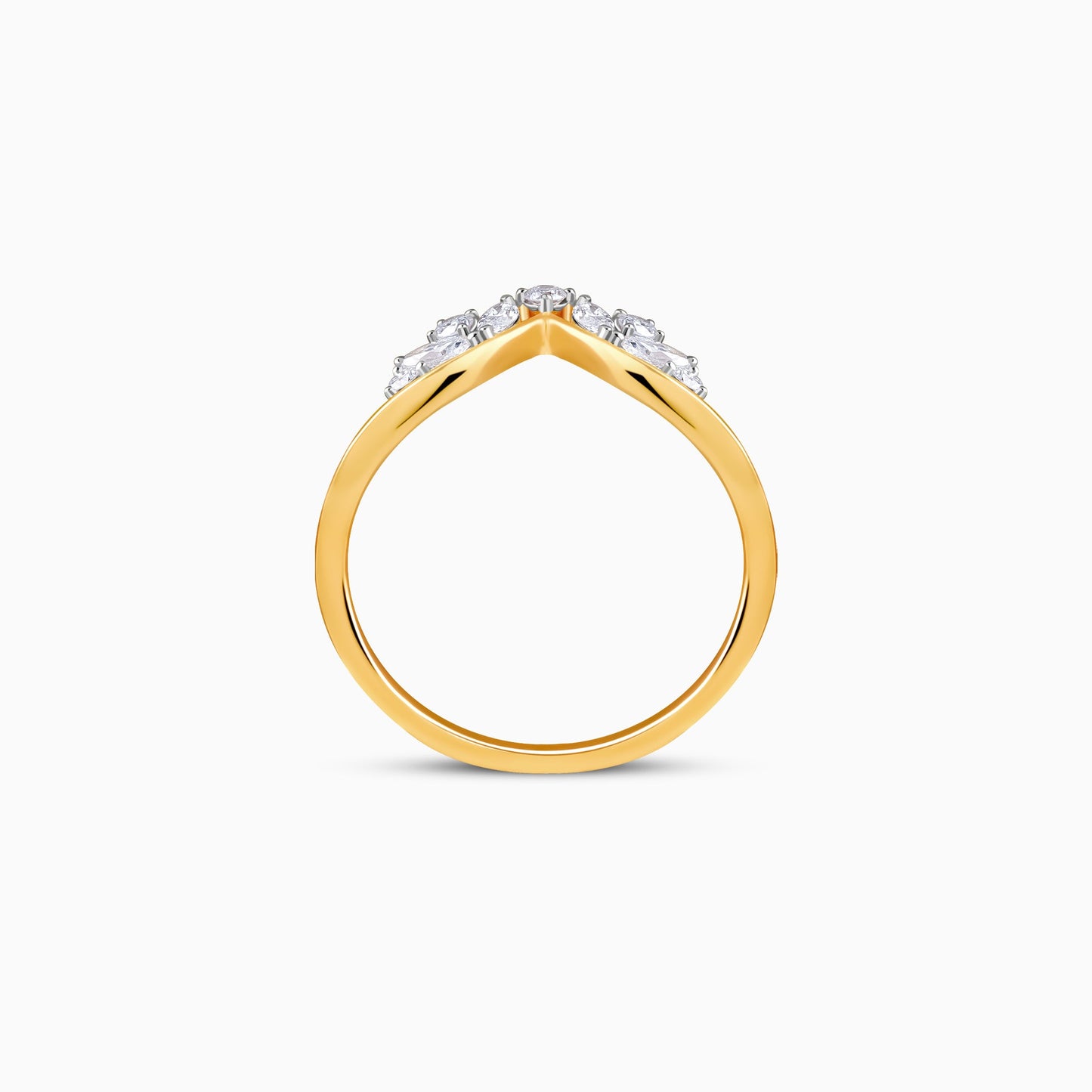Gold Crestara Lab Grown Diamond Ring