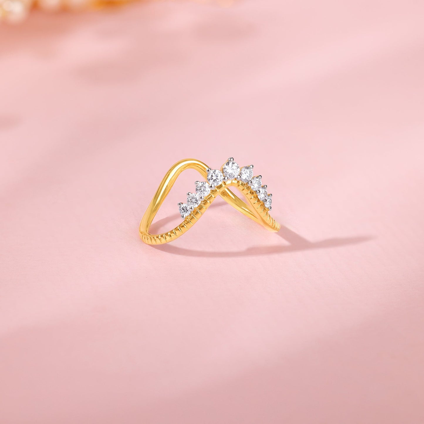 Gold Regalia Lab Grown Diamond Vanki Ring
