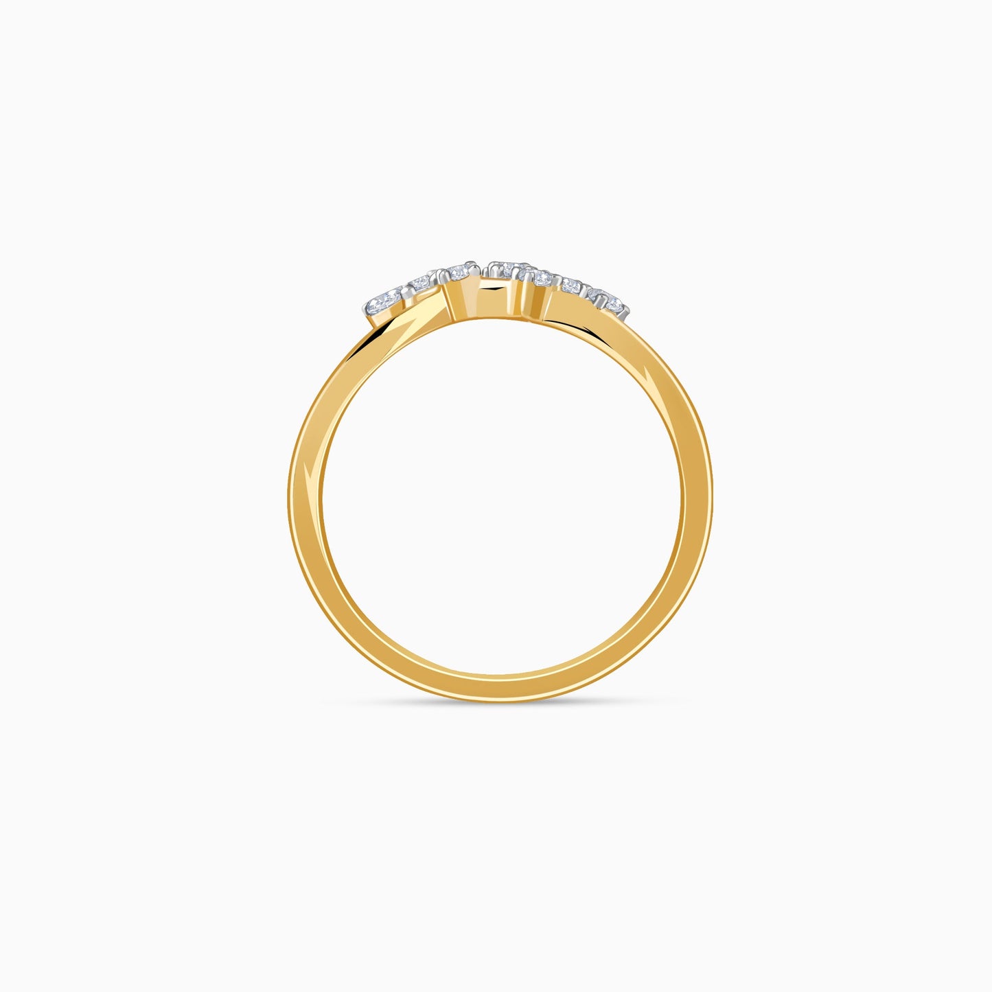 Gold Pieris Lab Grown Diamond Ring