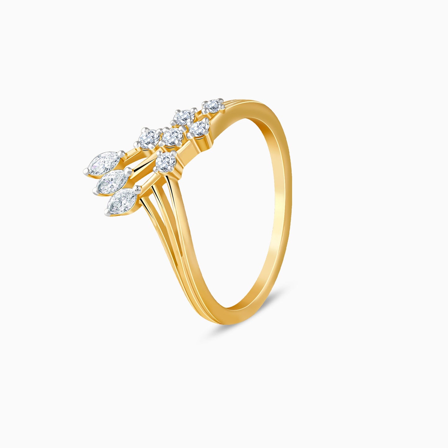 Gold Aveline Lab Grown Diamond Ring