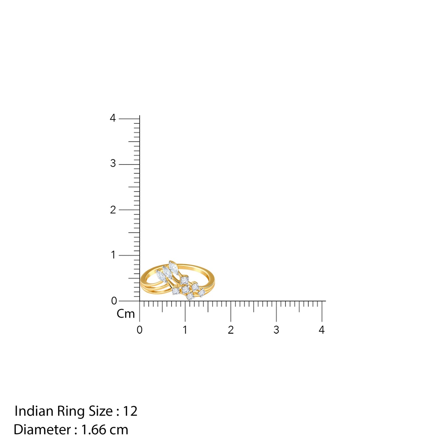 Gold Aveline Lab Grown Diamond Ring