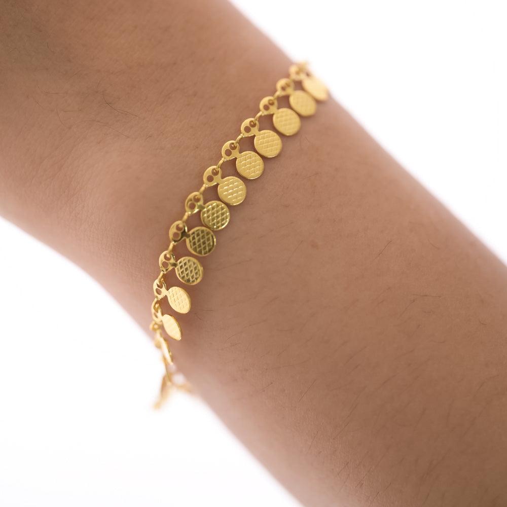 Gilded Charm Bracelet