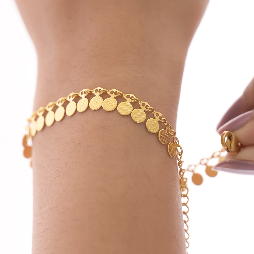 Gilded Charm Bracelet