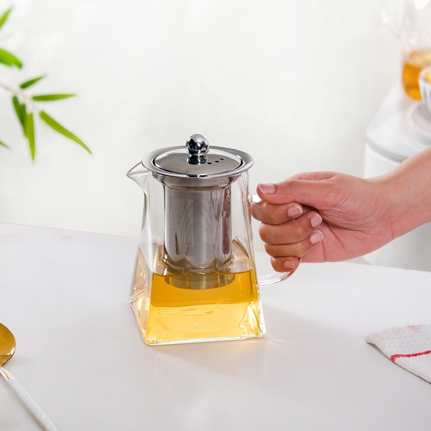 Glass Teapot With Infuser Flame Safe 700ml