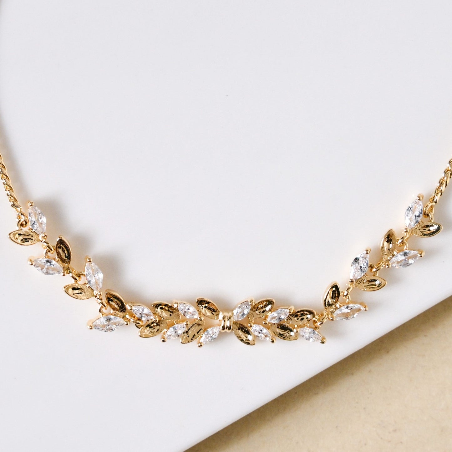 Gold Leafline Sliding Knot Bracelet