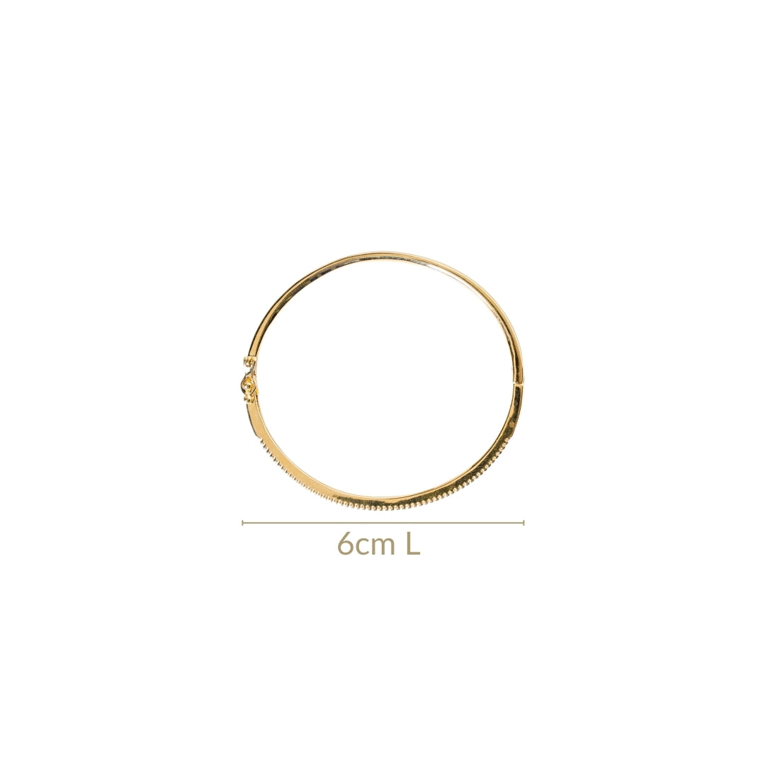 Gold Nail Glittery Bracelet