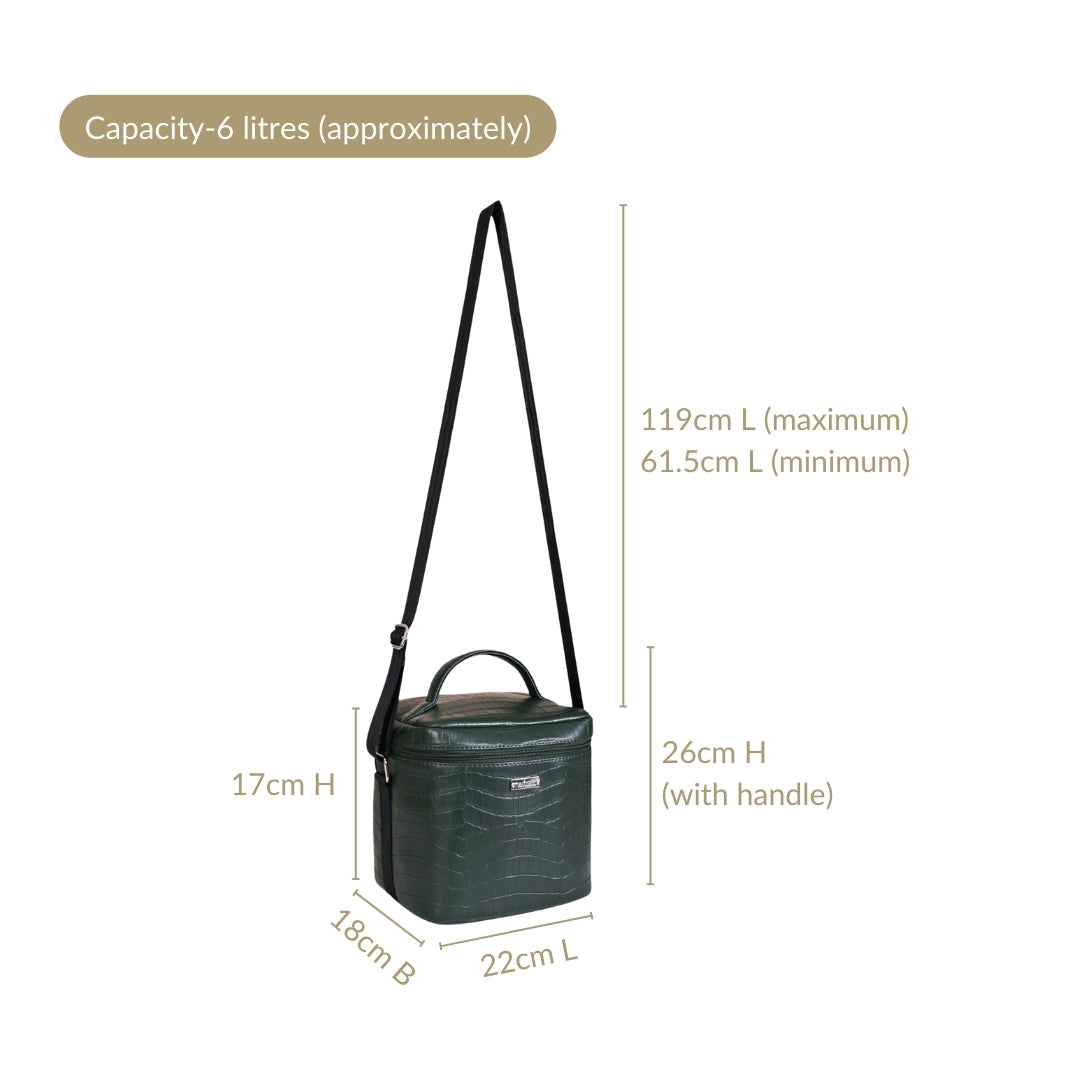 Luxe Insulated Lunch Bag Green