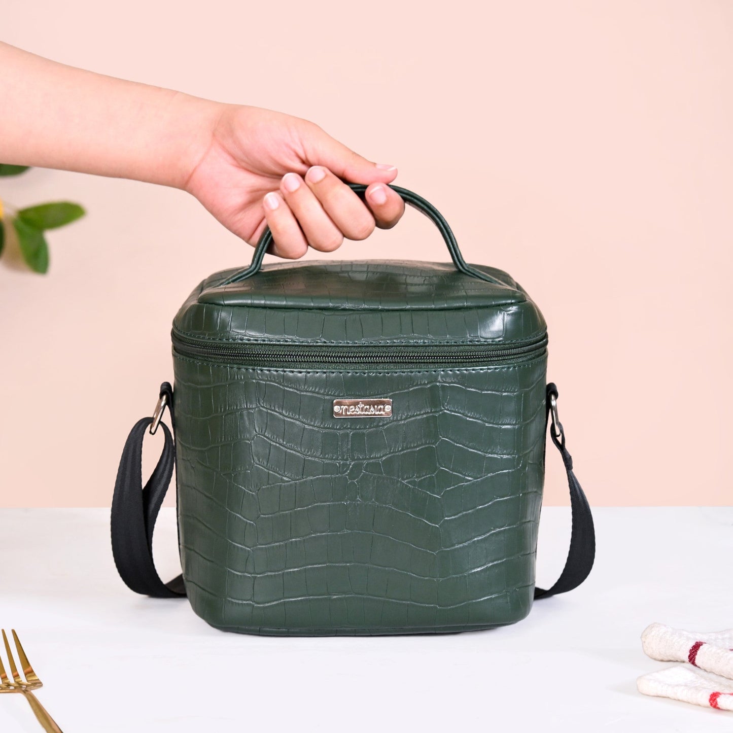 Luxe Insulated Lunch Bag Green