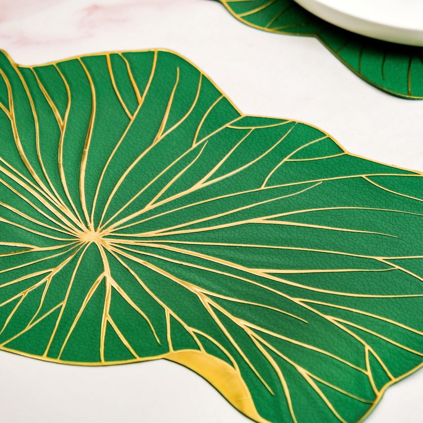 Lily Pad Placemats For Dining Table Green Set Of 6